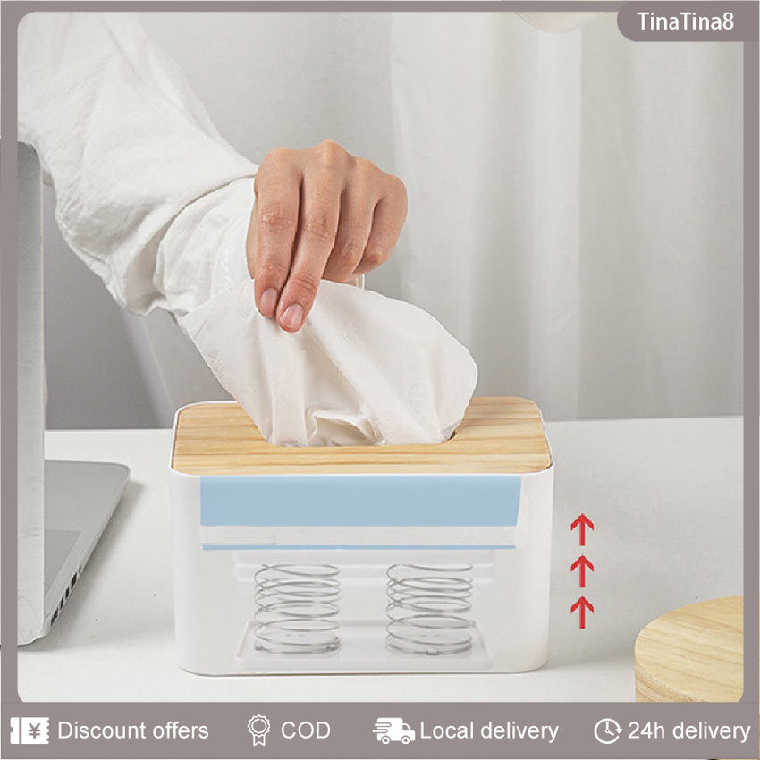Tissue Box Spring Support Automatic Lifting Spring Loaded Tissue Holder ...