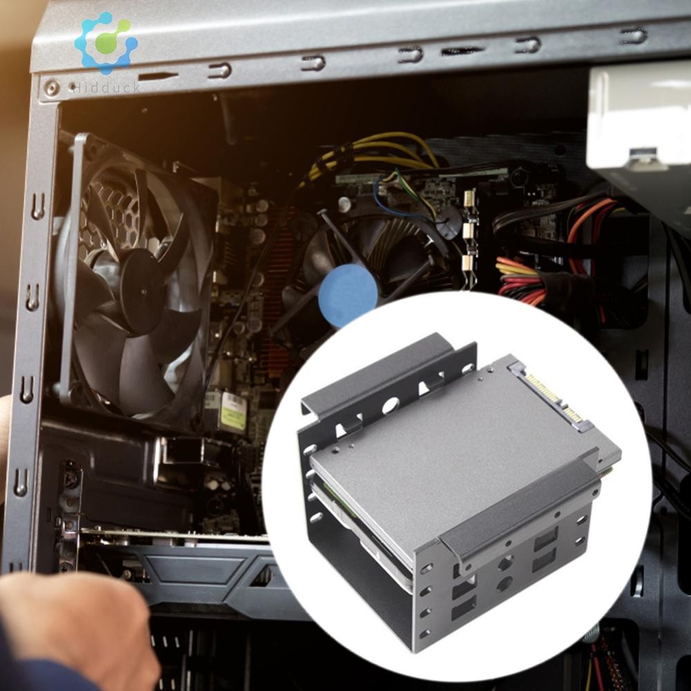 4 Bay 2.5 inch to 3.5 inch Adapter Bracket SSD Hard Drive Enclosure ...