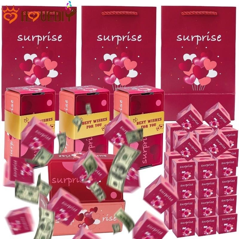 Surprise Explosion Gift Box - DIY Folding Pop Up Box - Cash Bounce ...