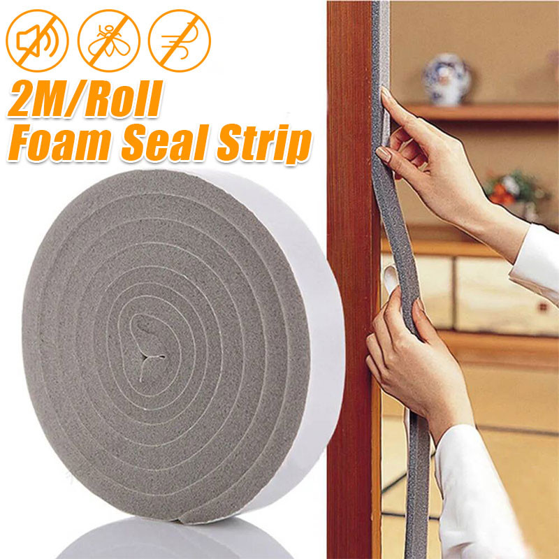 2M Door Window Sound Proof Foam Sealing Strip / Thickened Self Adhesive ...