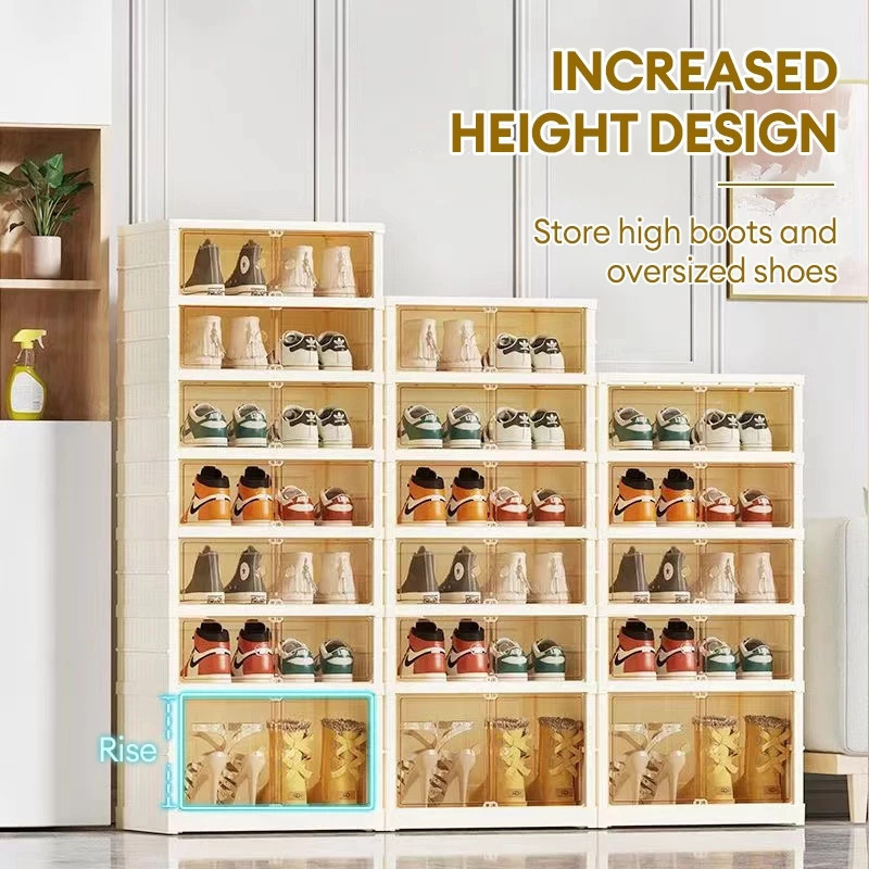 Large Shoes Box Storage Hard Plastic Case Shoe Rack Organizer Shoe Box ...