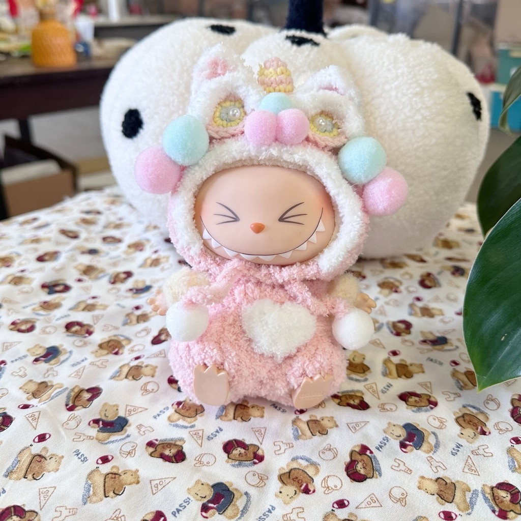 popmart labubu Pendant Automobiles Curtain Soft Toy Clothes New Year ...