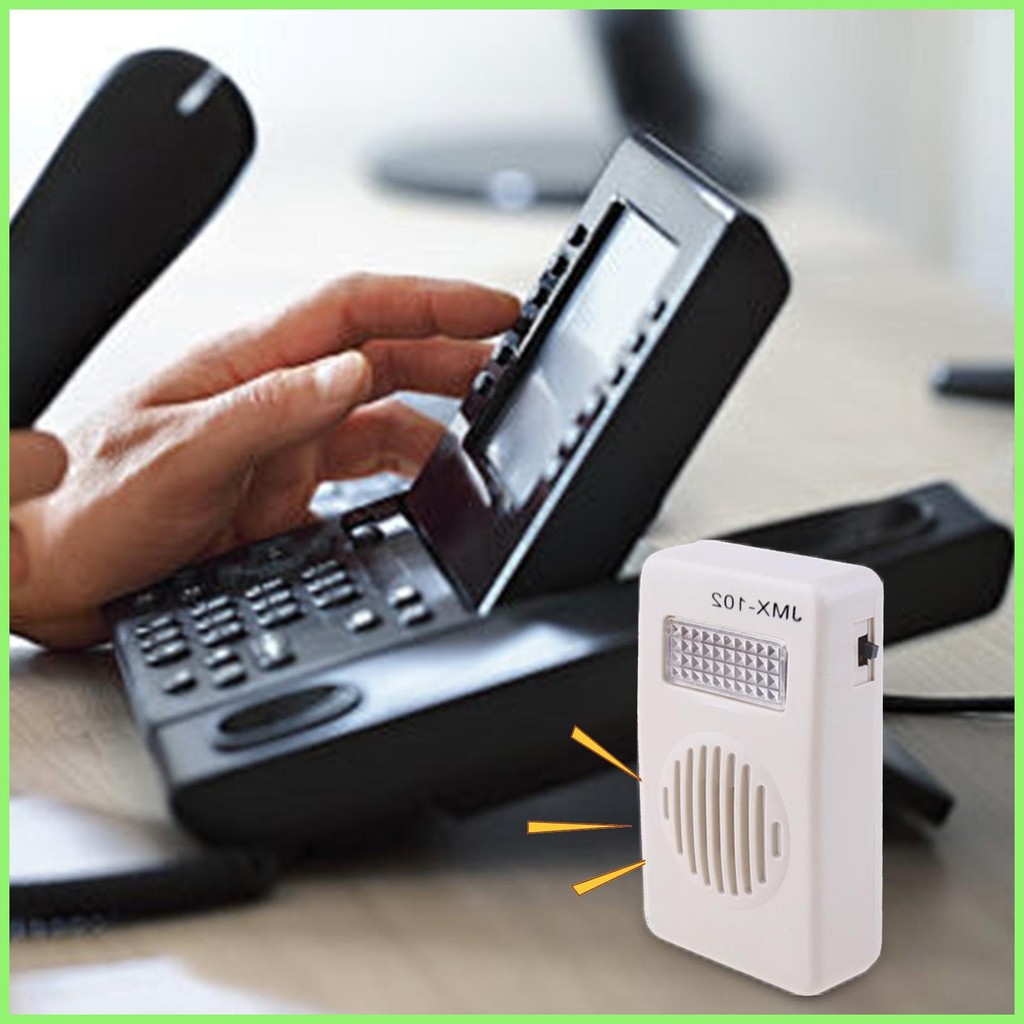 Phone Ringer Amplifier Volume Enhancer With Light 70dB Panic Button
