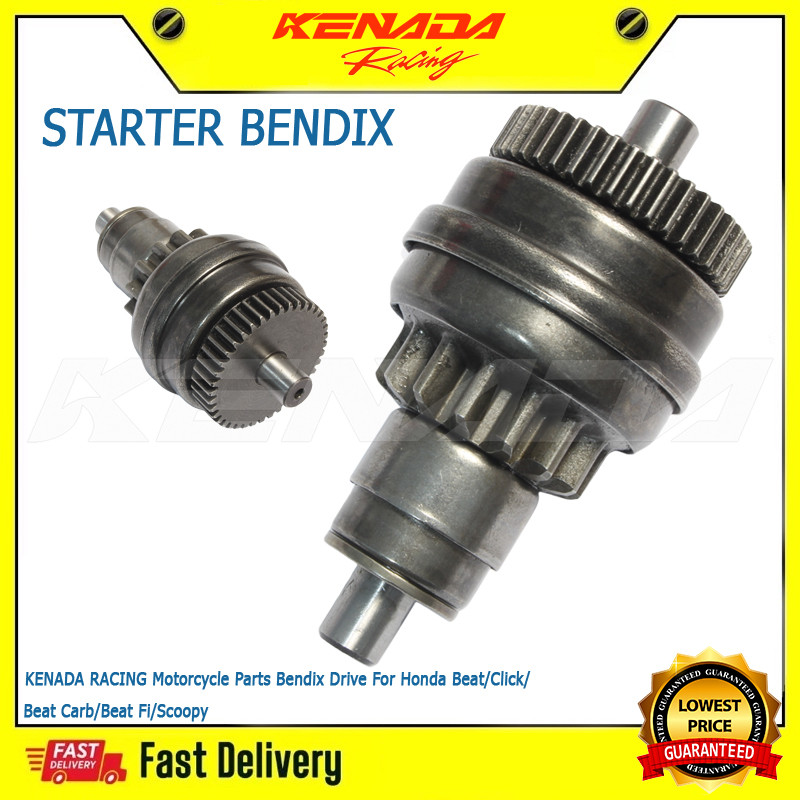 KENADA RACING Motorcycle Parts Bendix Drive For Honda Beat/Click/Beat ...