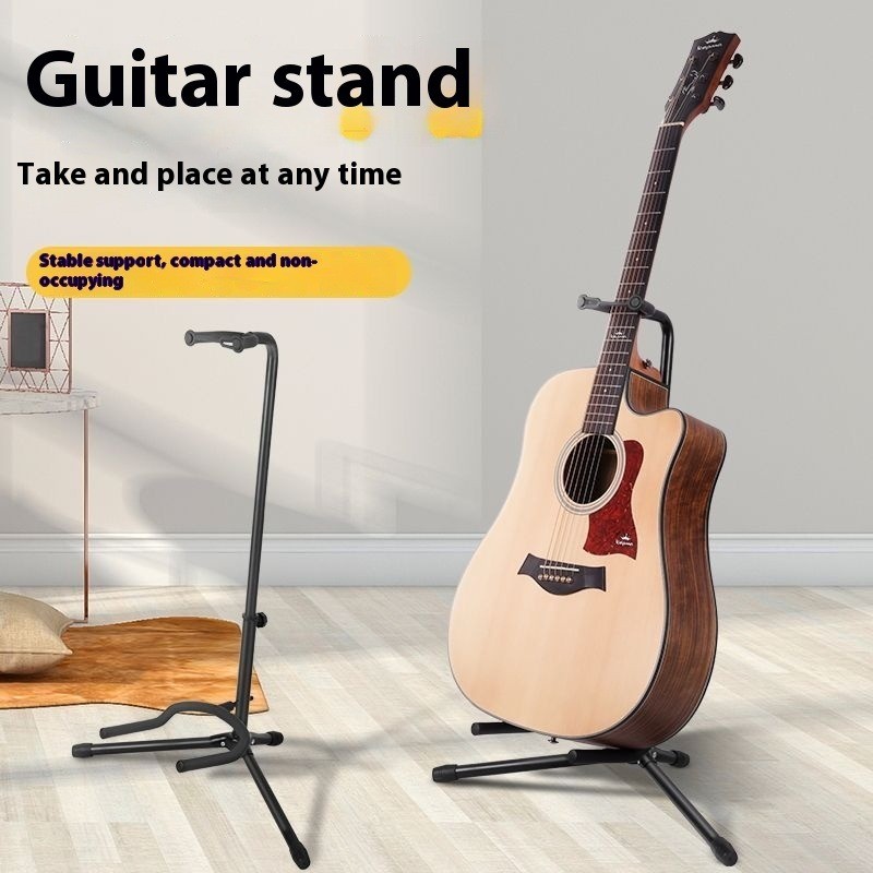 Universal Folding Stand for Acoustic Bass Electric Guitars - Vertical ...