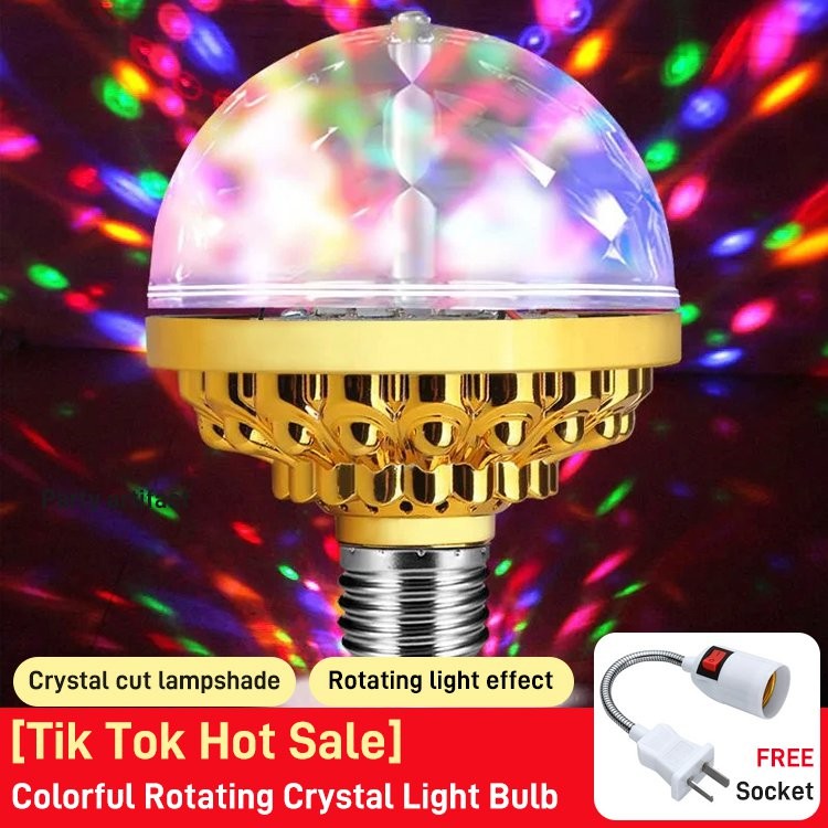 Rotating Multi-Colored Light Bulb Colorful Ball Rotating Atmosphere ...