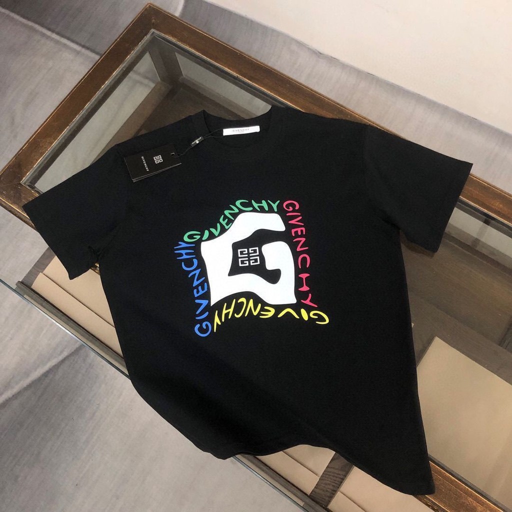 Gi-ve high version trend T-shirt cotton classic color letter logo ...