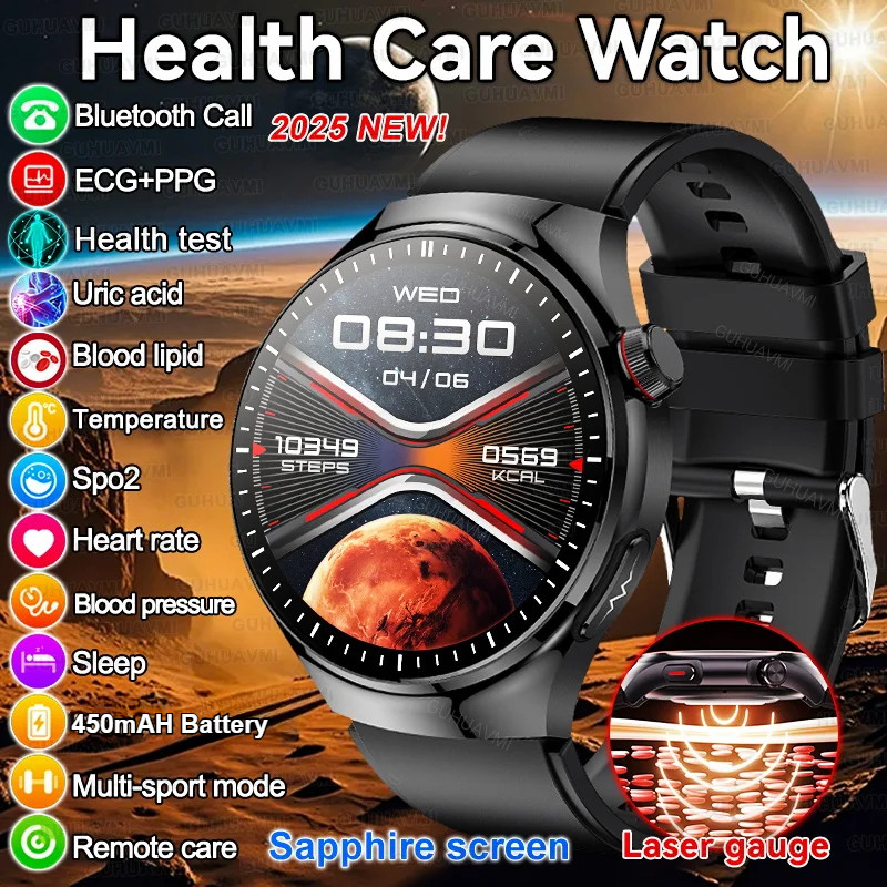 2025 New For Xiaomi Health Smart Watch Men Blood Lipid Uric Acid ...