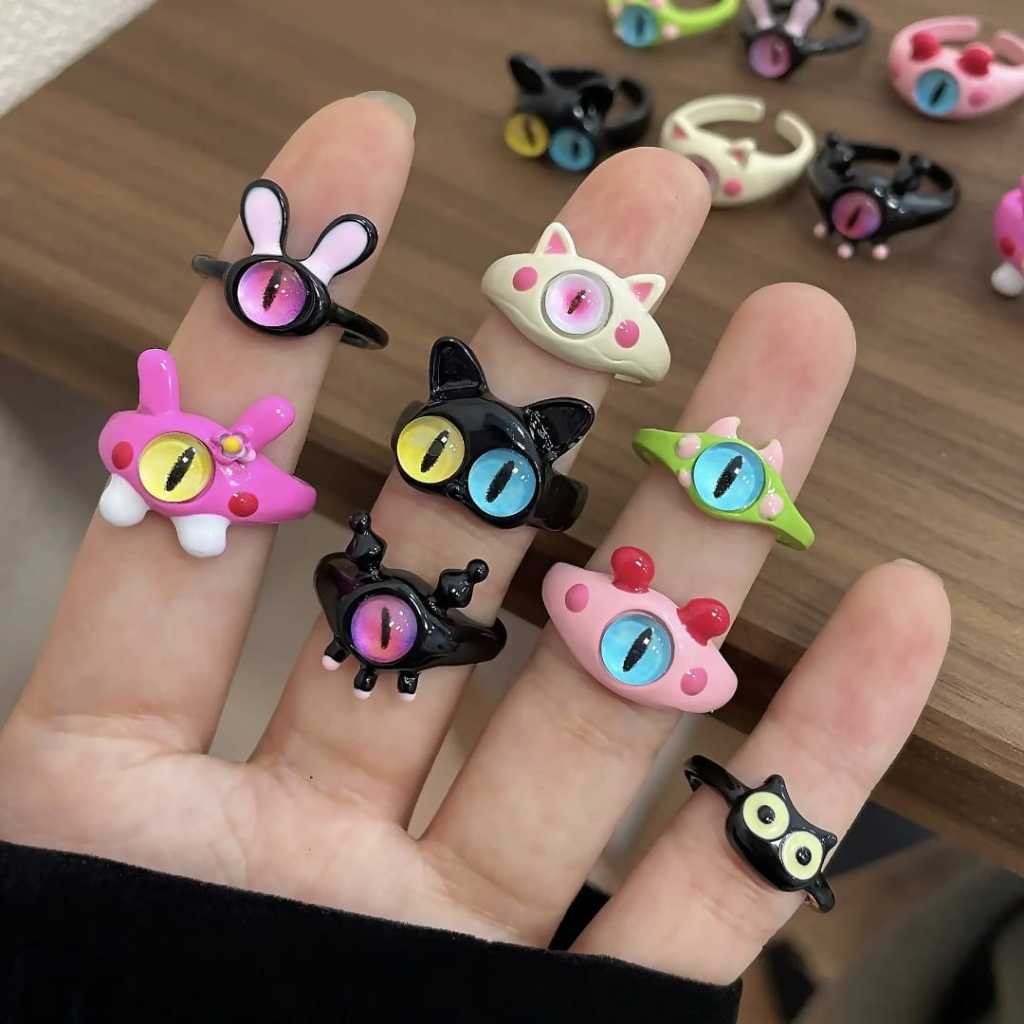 Cute Monster Character Ring Cute Monster Character Aesthetic Ring ...