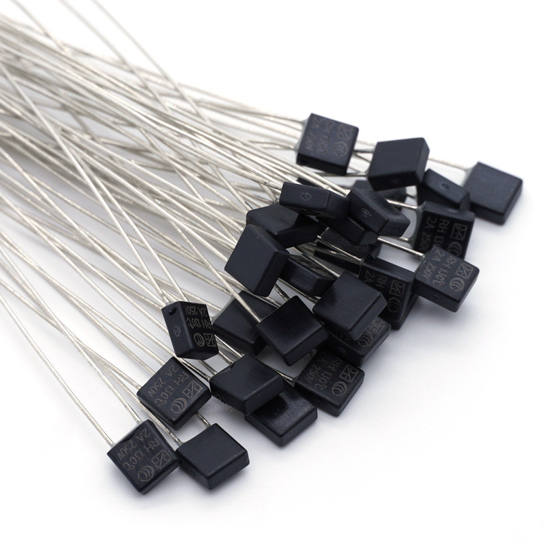 100Pcs Black Square Thermal Fuse RH115/RH130 2A Temperature Switch For ...