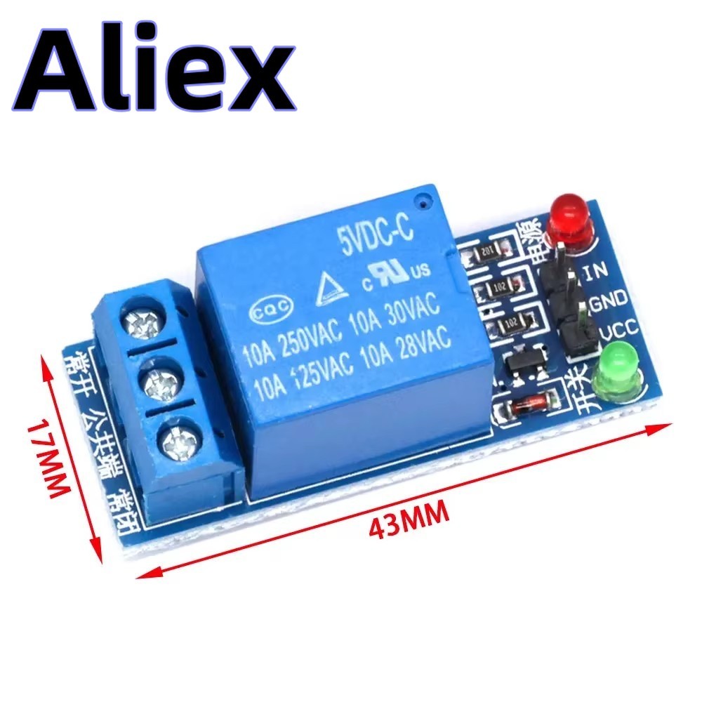 5V Relay Module 1 Channel Low level for SCM Household Appliance Control ...