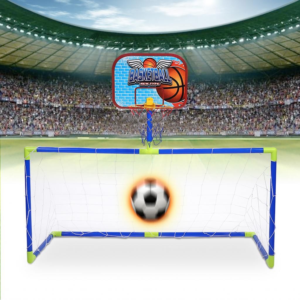 Gugushop In/Outdoor Basketball Soccer System Backboard Football Guard ...