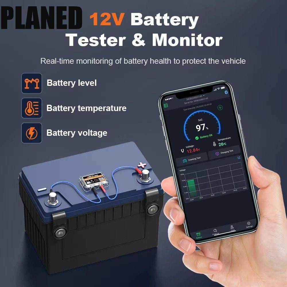 BM2 Bluetooth 4.0 12V Car Battery Monitor Device Car Battery Tester Battery Diagnostic Tool For