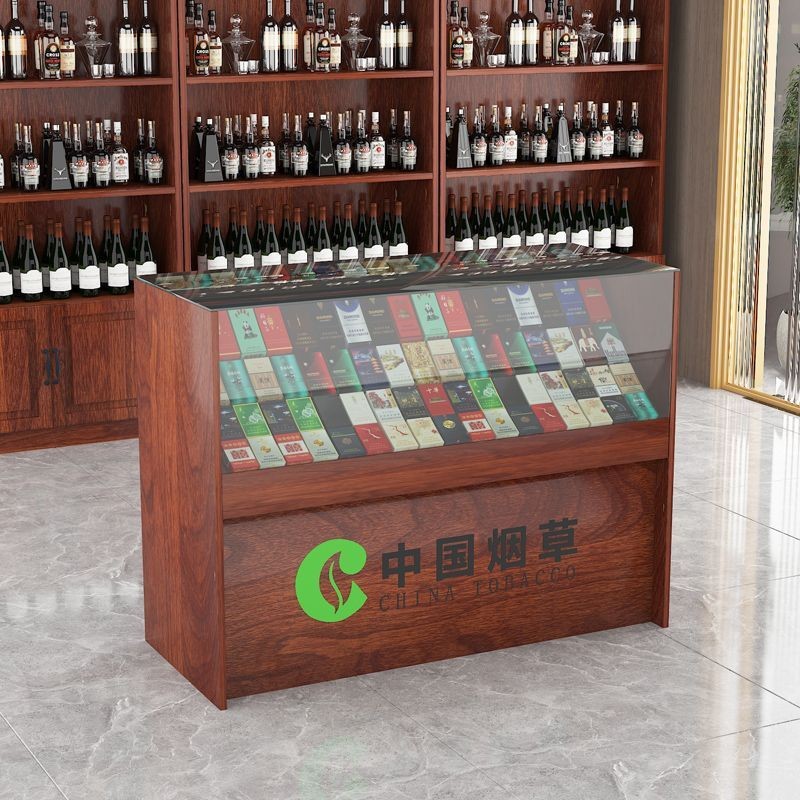Tobacco Cabinet Cashier Counter Glass Tobacco and Wine Wine Cabinet ...