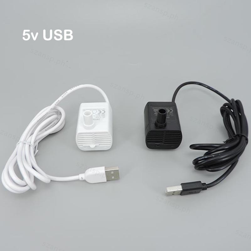 White black 5V USB Water Pump Ultra-quiet Brushless Submersible ...