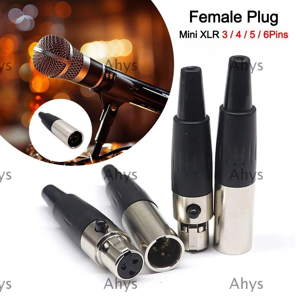 AHYS Mini XLR Female / Male Plug, for Cable Soldering for MIC Soldering ...