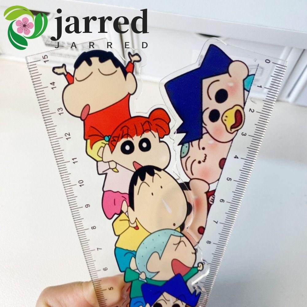 JARRED 15CM Straight Rulers, Cartoon Acrylic Crayon Shin-chan Ruler ...