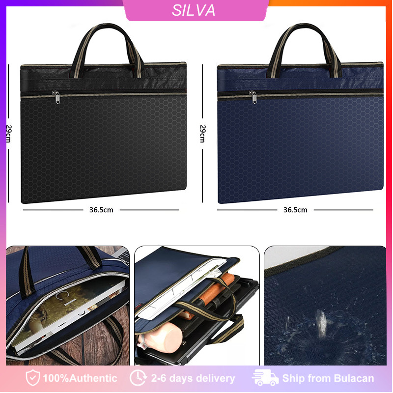 Large Capacity Briefcase Folder Tote Bag Storage Handbag Waterproof ...