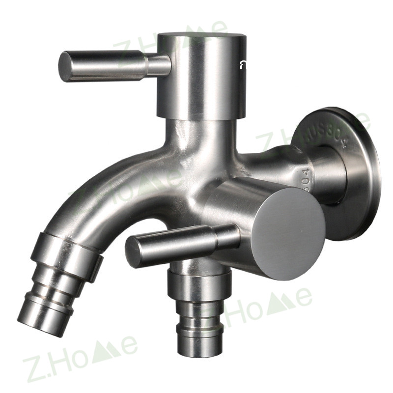 2 Stainless Steel Faucet 3 Way Multi-Purpose Application Connect To ...