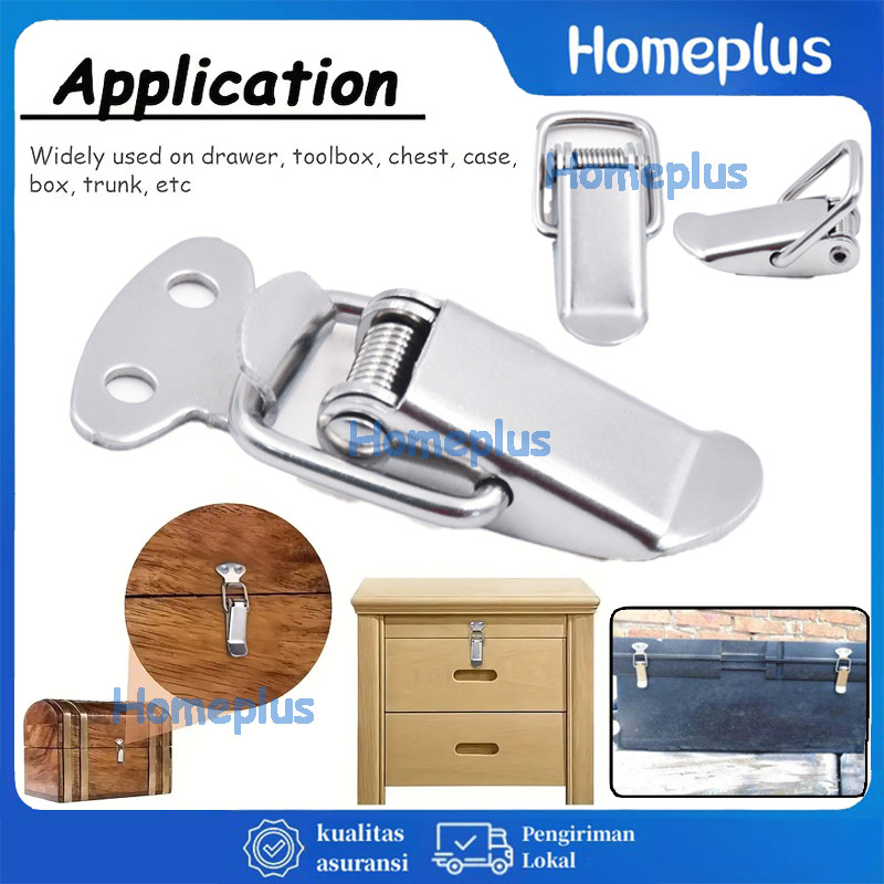 HomePlus Spring Loaded Toggle Latch Catch Hasp Key Button | Shopee ...