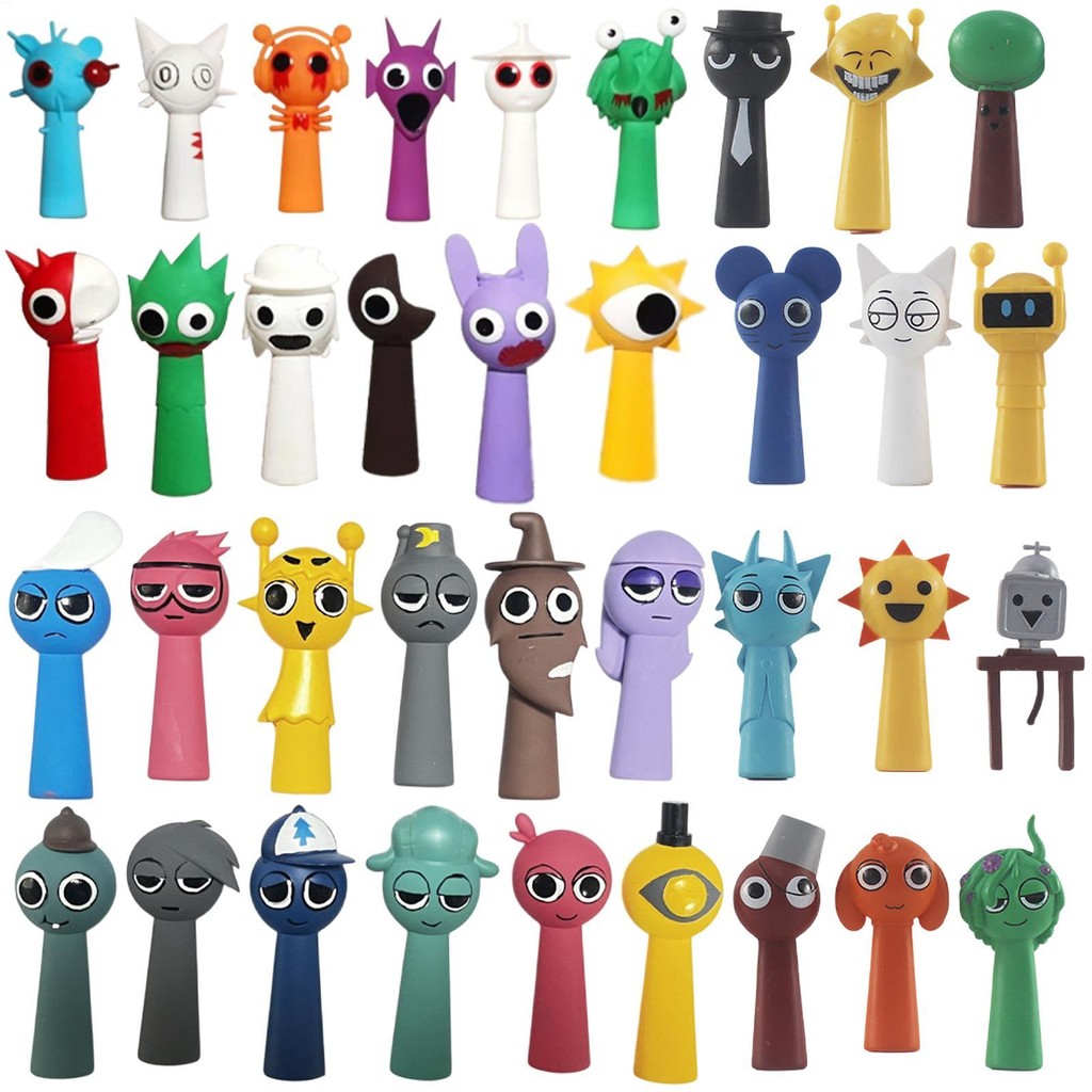 2/3/4/5/6th Generation Sprunki Figurines Set 12pcs Cartoon Sprunki ...