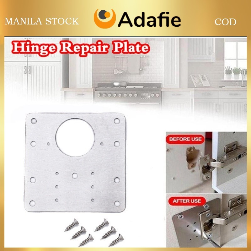 Stainless Steel Hinge Repair Plate Furniture Cupboard Cabinet Door ...