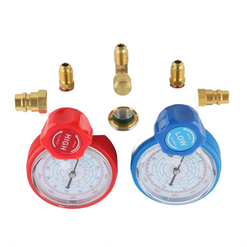 AC Diagnostic Gauge Set 4000PSI Burst Pressure 3 Way Refrigerant ...