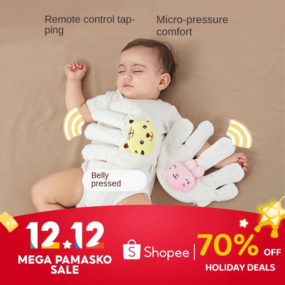 Guanto Soffice Per Neonati - Aiuto Sonno Con Battito Elettrico, Design Peluche, Riempimento Fagioli Rossi - Foto 10