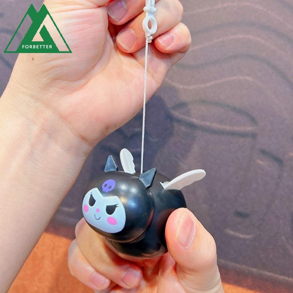 FORBETTER Flying Kuromi Keychain, Kawaii Kitty Stretchable Lotso ...