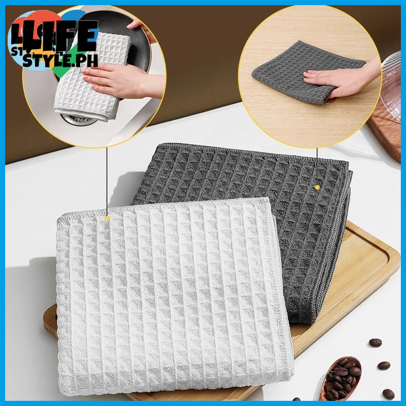 25*25 Cleaning Towel Barista Towel Rag Cafe Cleaning Towel Bar Counter ...