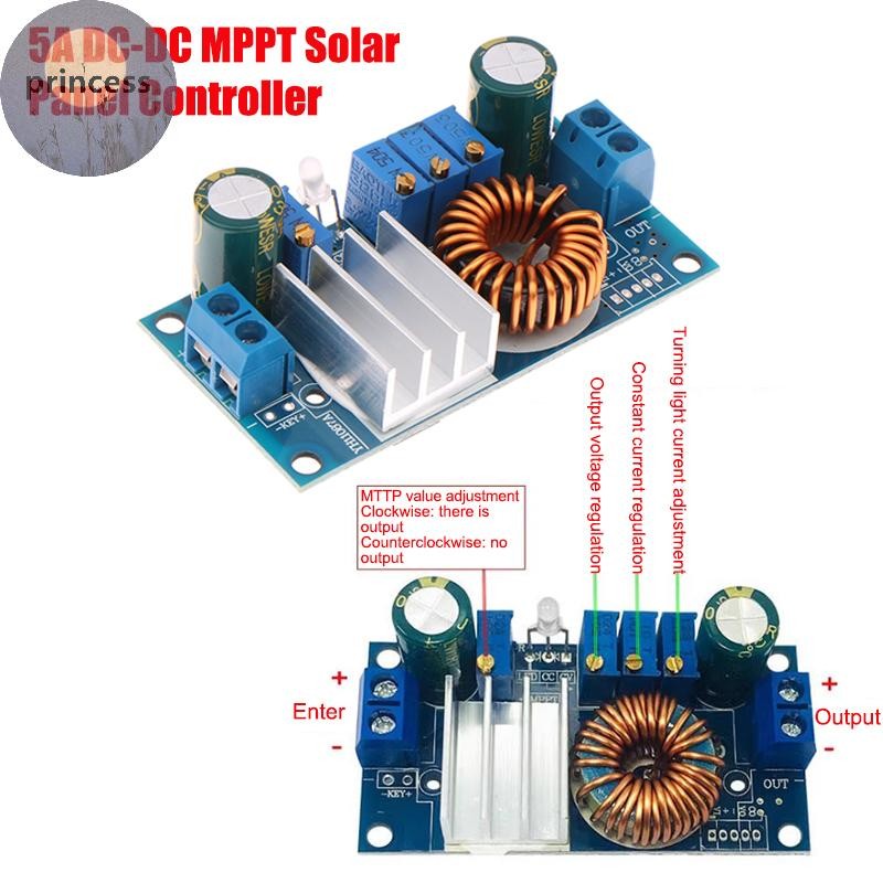 Princes 5A DC-DC MPPT Solar Panel Solar Controller Module Regulator ...