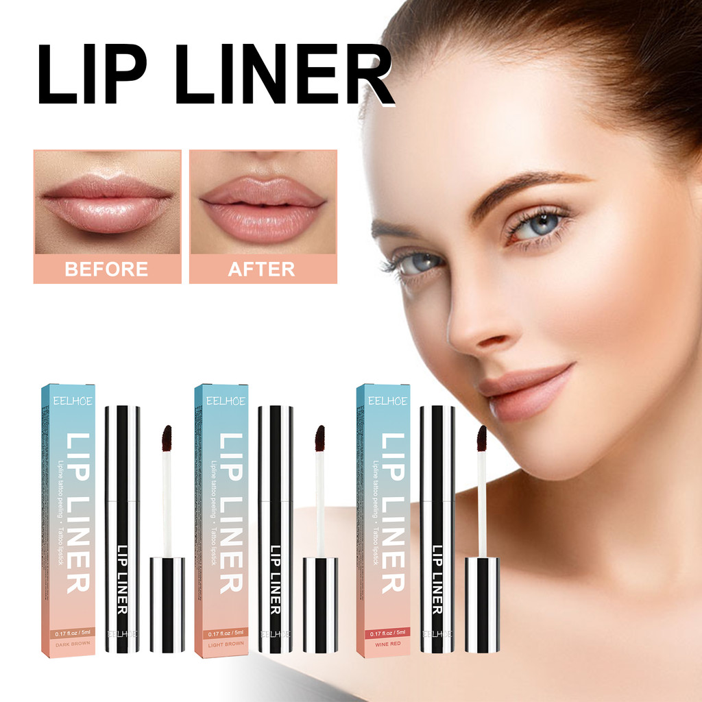 Eelhoe Peel Lip Liner Outline Lip Shape Matte Lip Color Non-faint Red 