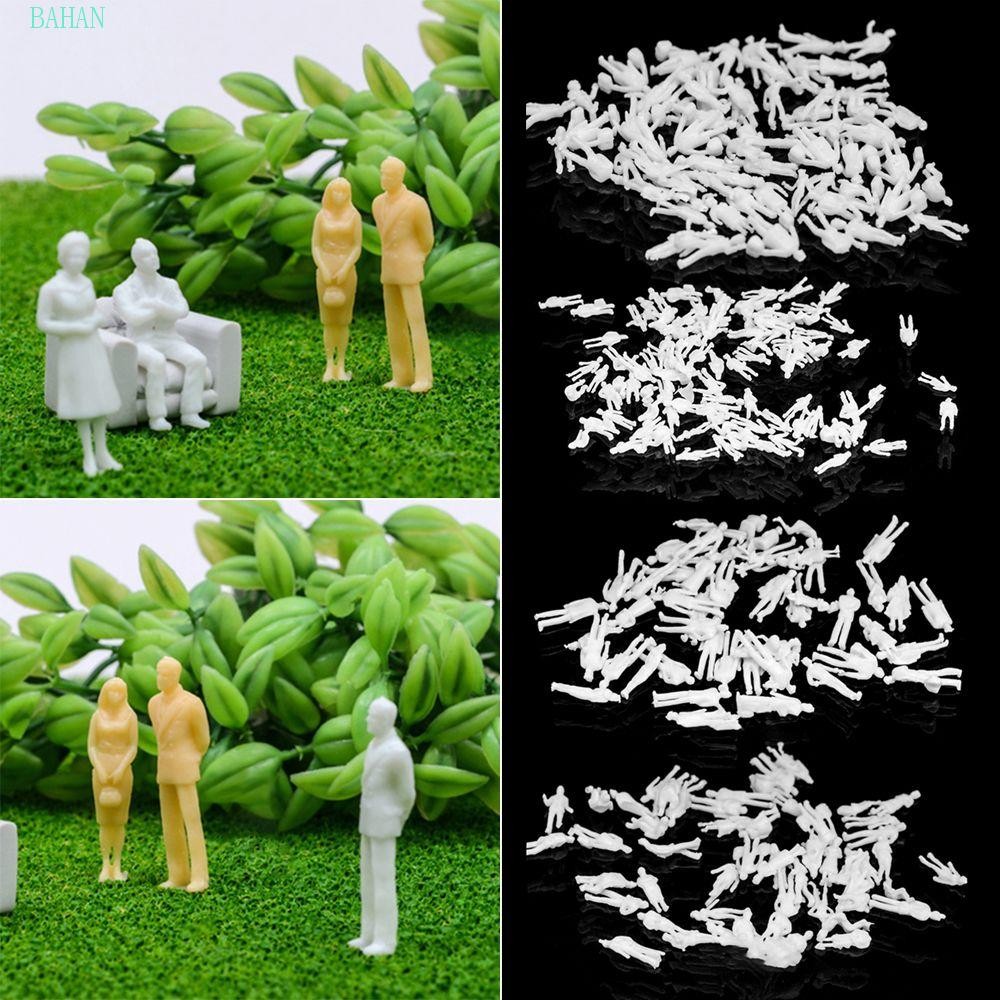 BAHAN 200pcs White Miniature Figures Kids Toys Human Scale Hnadmade ...
