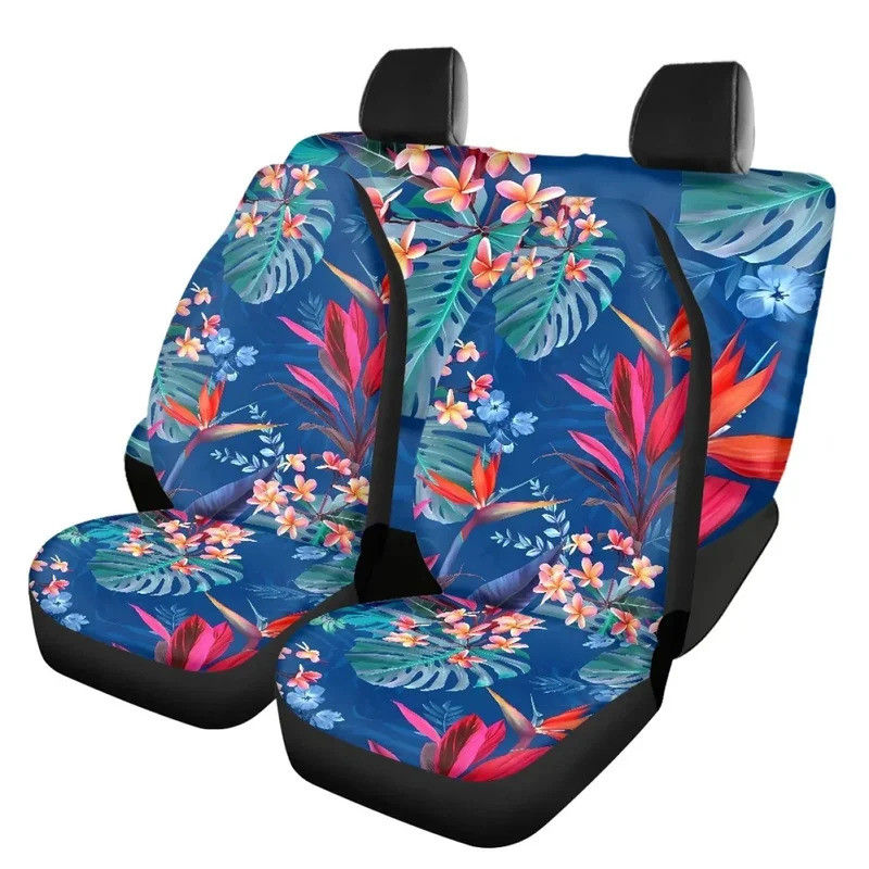 Hawaiian Golden Pineapple Edm Print Pet Car Seat Cover
