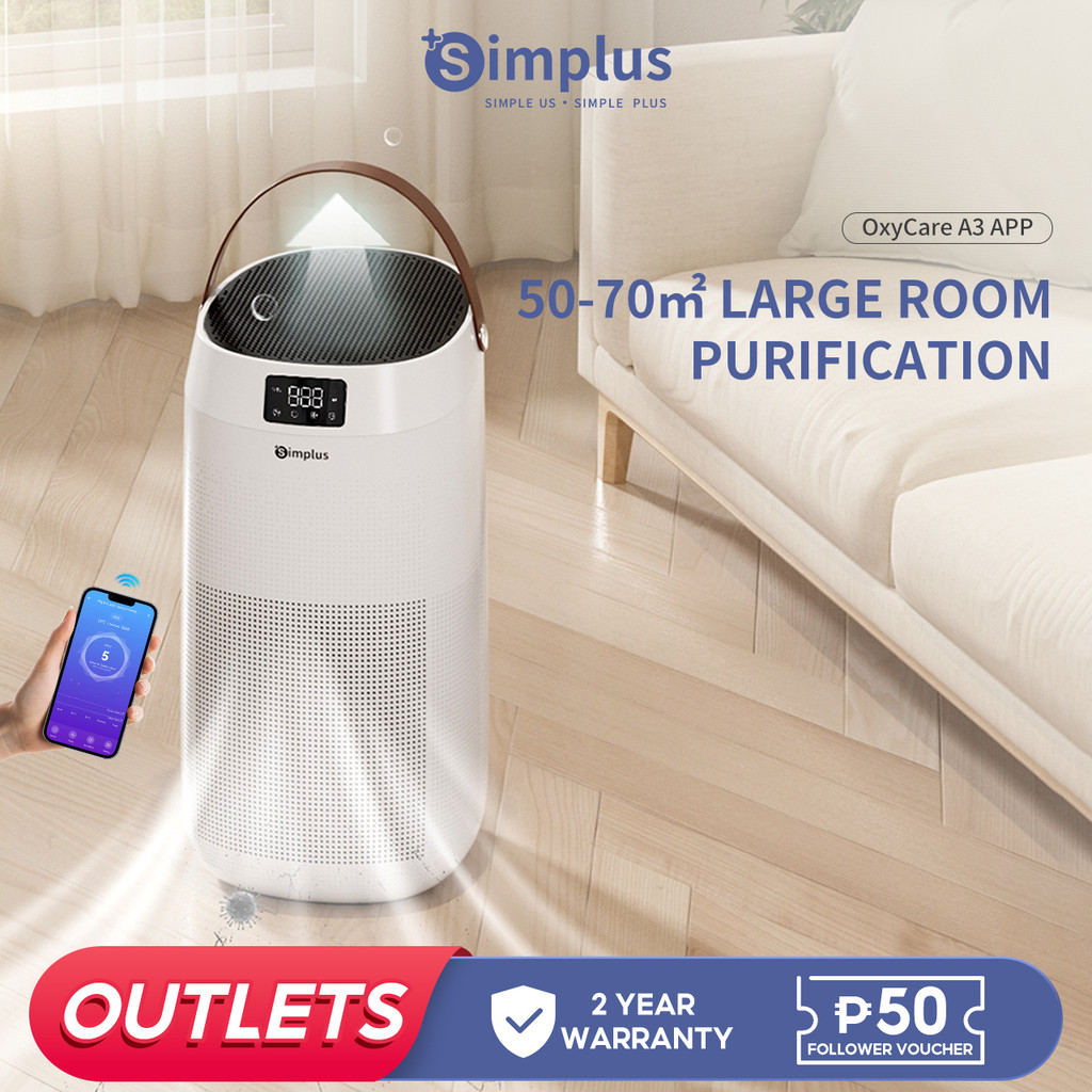 Simplus Air Purifiers for Home H11 True HEPA Air Filter Cleaner Remove ...
