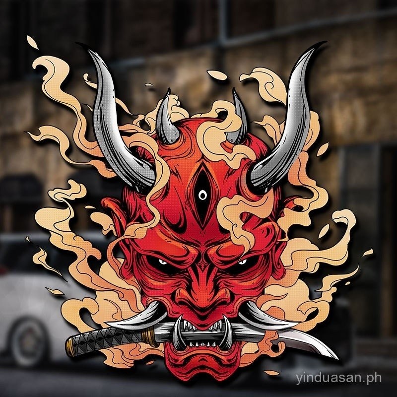 Popular[Shop Hot Sale]Japanese Style Onimaru Warrior Car Sticker Prajna ...