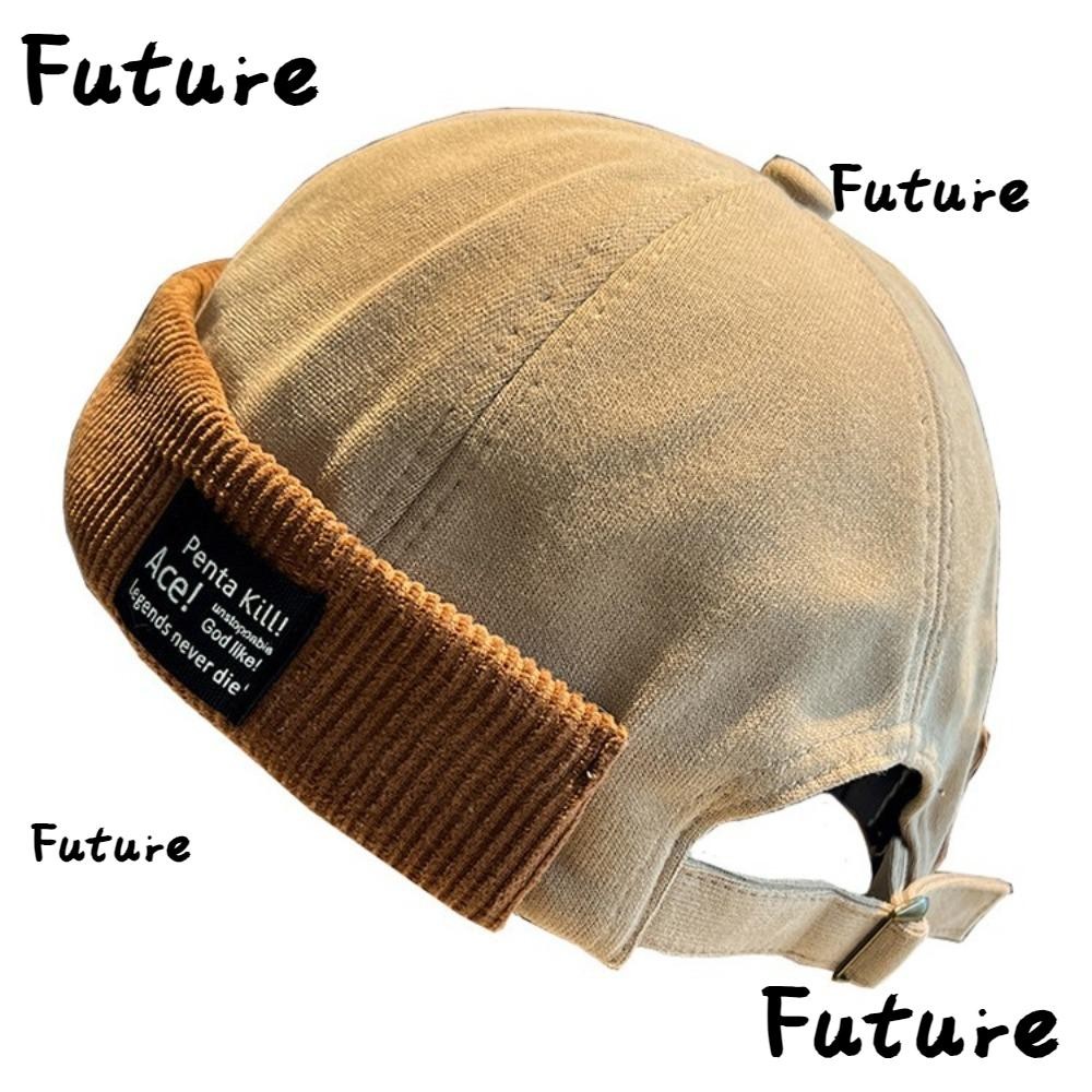 FUTURE Sailor Cap, Retro Corduroy Beanies Bonnet, Fashion Casual ...