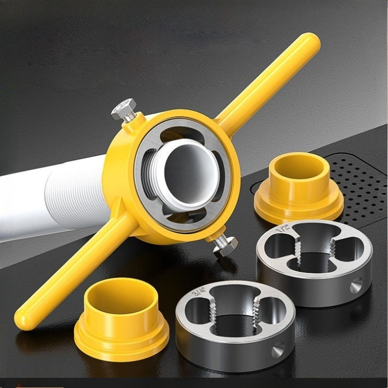 6pcs M10 Thread PVC Pipe Threader Kit 1/2 3/4 1 Inch Plumbing PVC ...