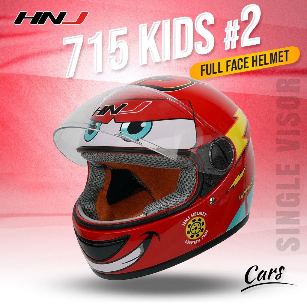 COD Helmets Kids Cartoon Motorcycle Helmets Original HNJ 715 Full Face ...