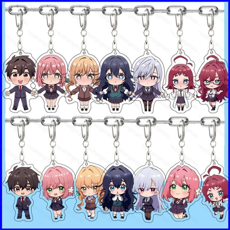 ZX The 100 Girlfriends Who Really Love You Anime Keychain Keyring ...