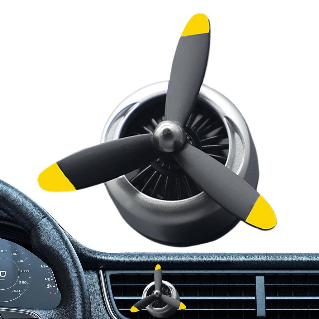 Car Mounted Fighter Model Aromatherapy Rotating Propeller Air ...