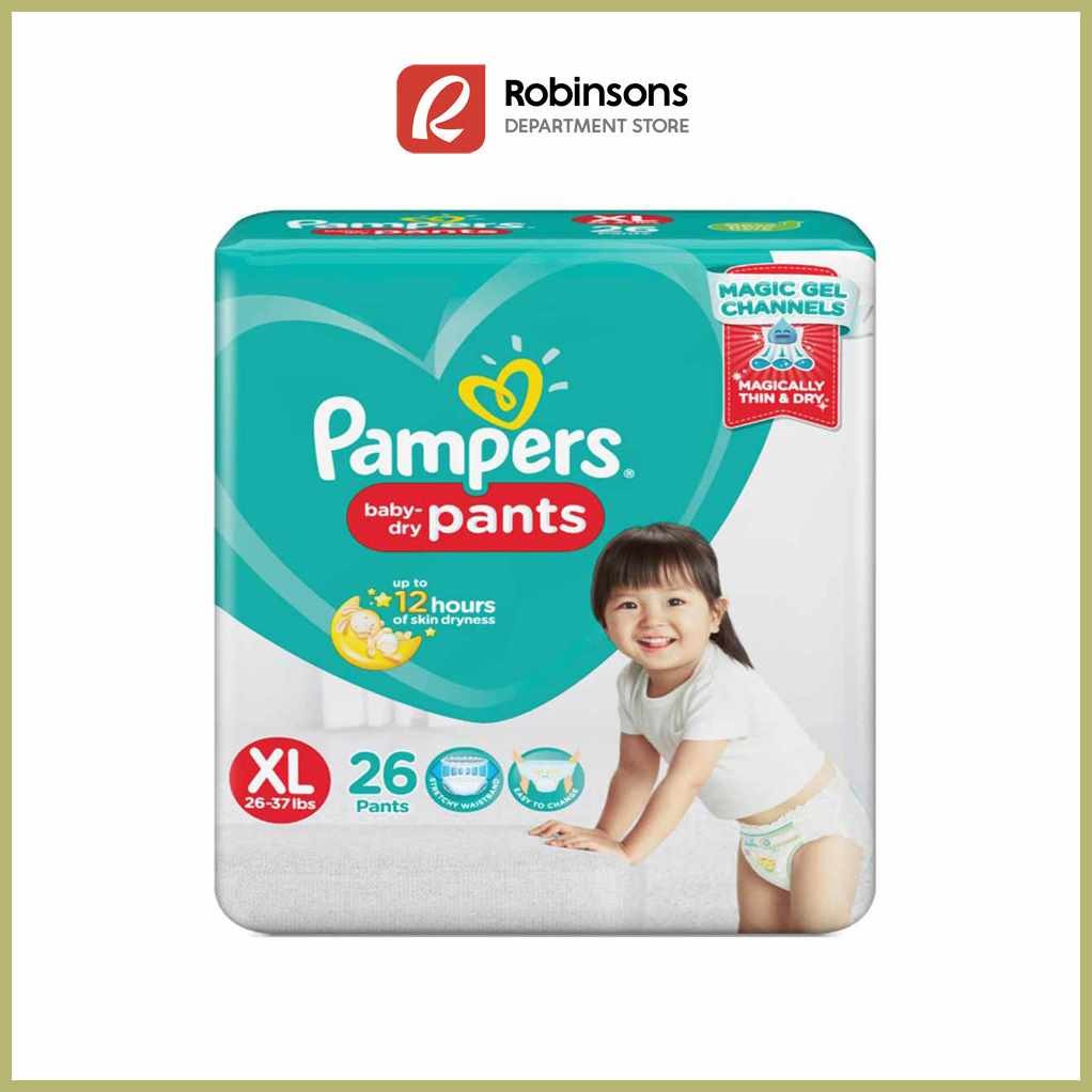 Pampers}yb[Baby_c-Dry|u=Pants(E=Value(E=XL(s=26s | Shopee Philippines