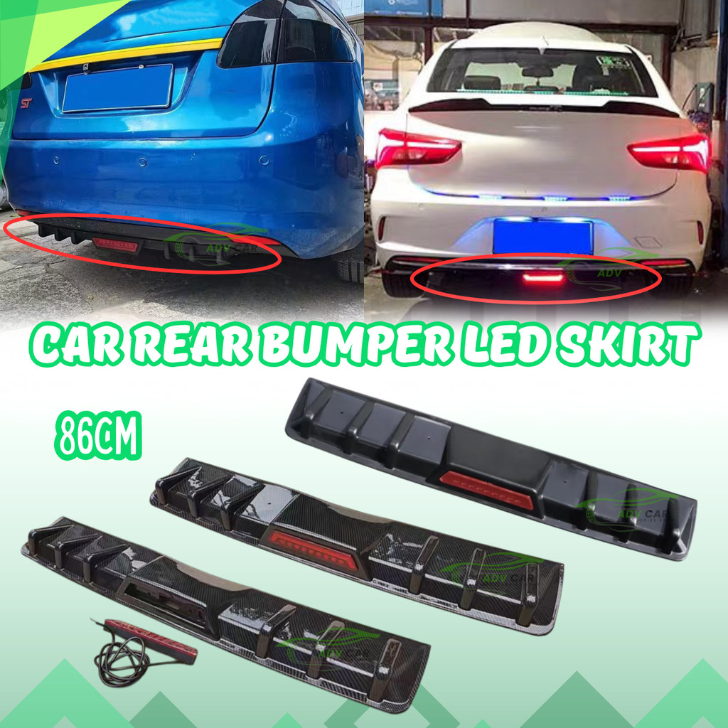 Universal 86cm Led / No Led Car Rear Lip Car Rear Bumper Chassis ...