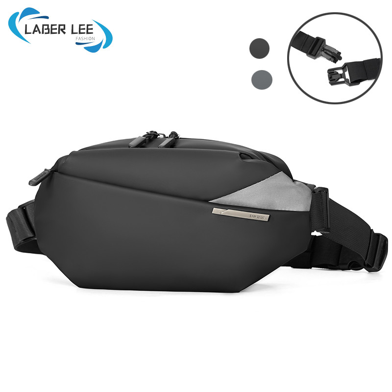 LABER LEE Magnetic Buckle Men Waist Bag Waterproof Multifunctional ...
