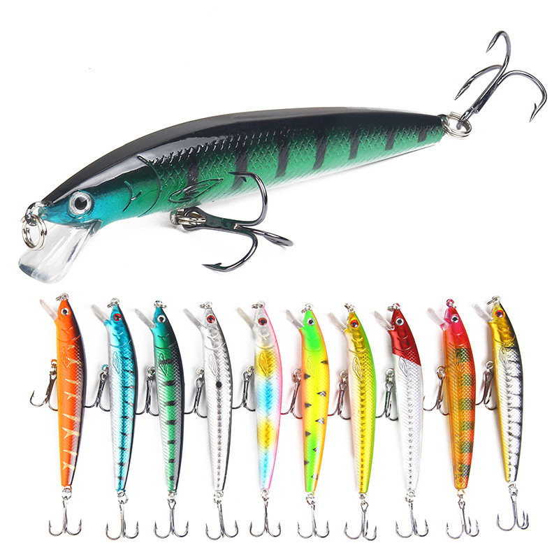 Luya bait Mino bait 10cm /9g floating sound bead imitation bait hard ...