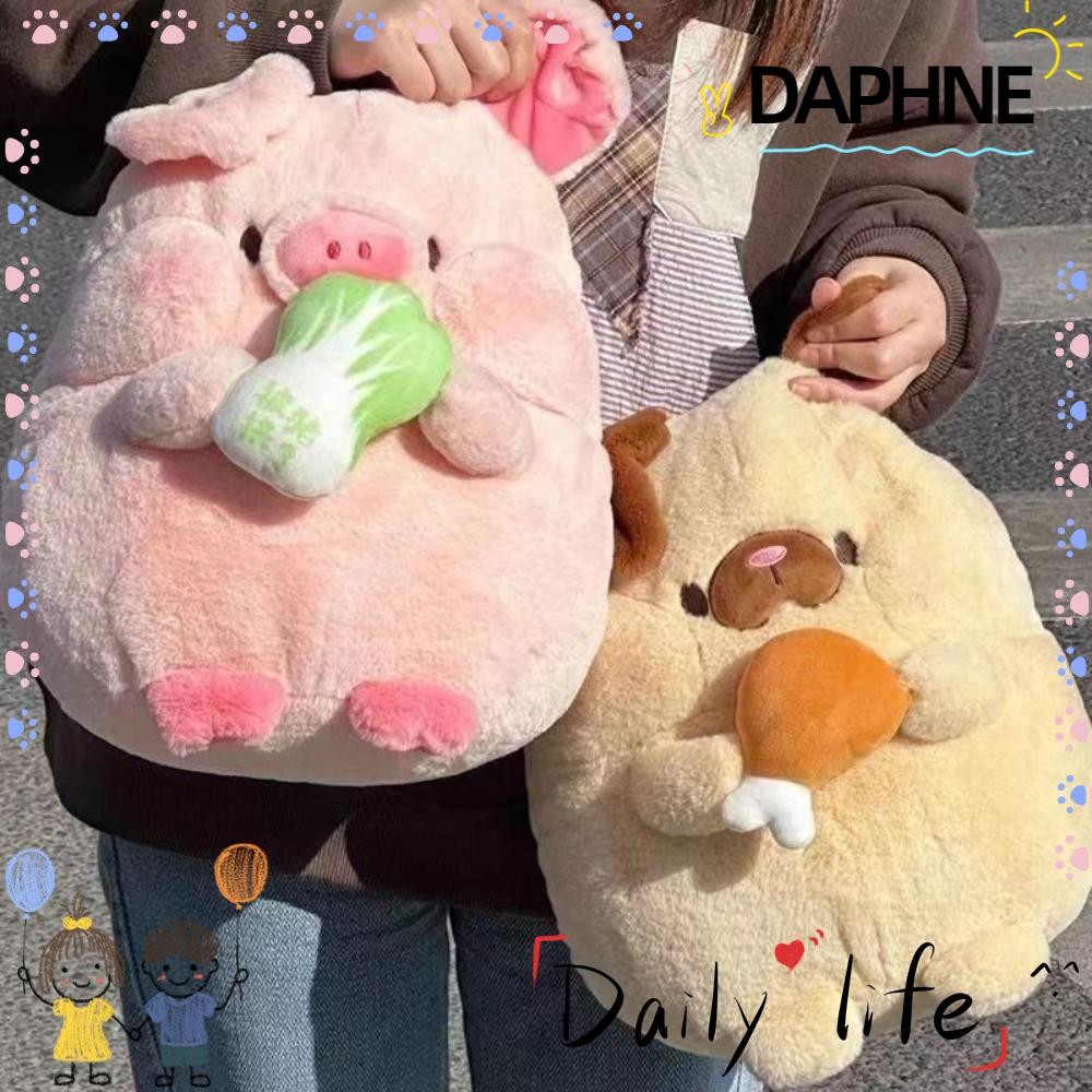 DAPHNE Plush Doll, Corn Chicken Radish Rabbit Plush Pig Toy, 25/35cm ...