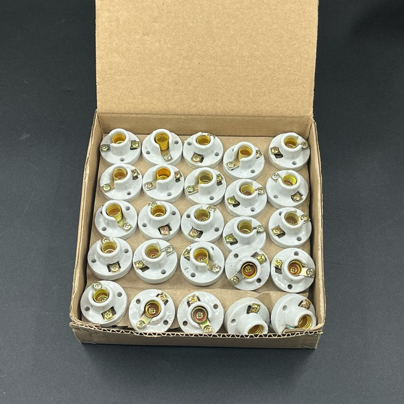 E10 base porcelain socket 50pcs | Shopee Philippines