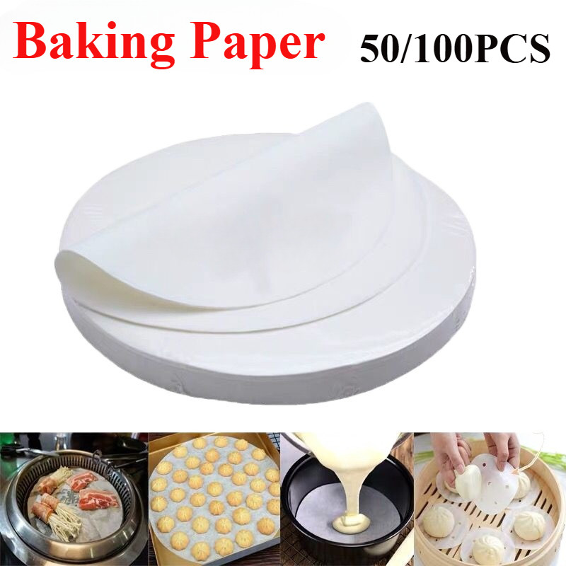 100Pcs Precut Round Baking Paper / Round Non Stick Parchment Paper ...