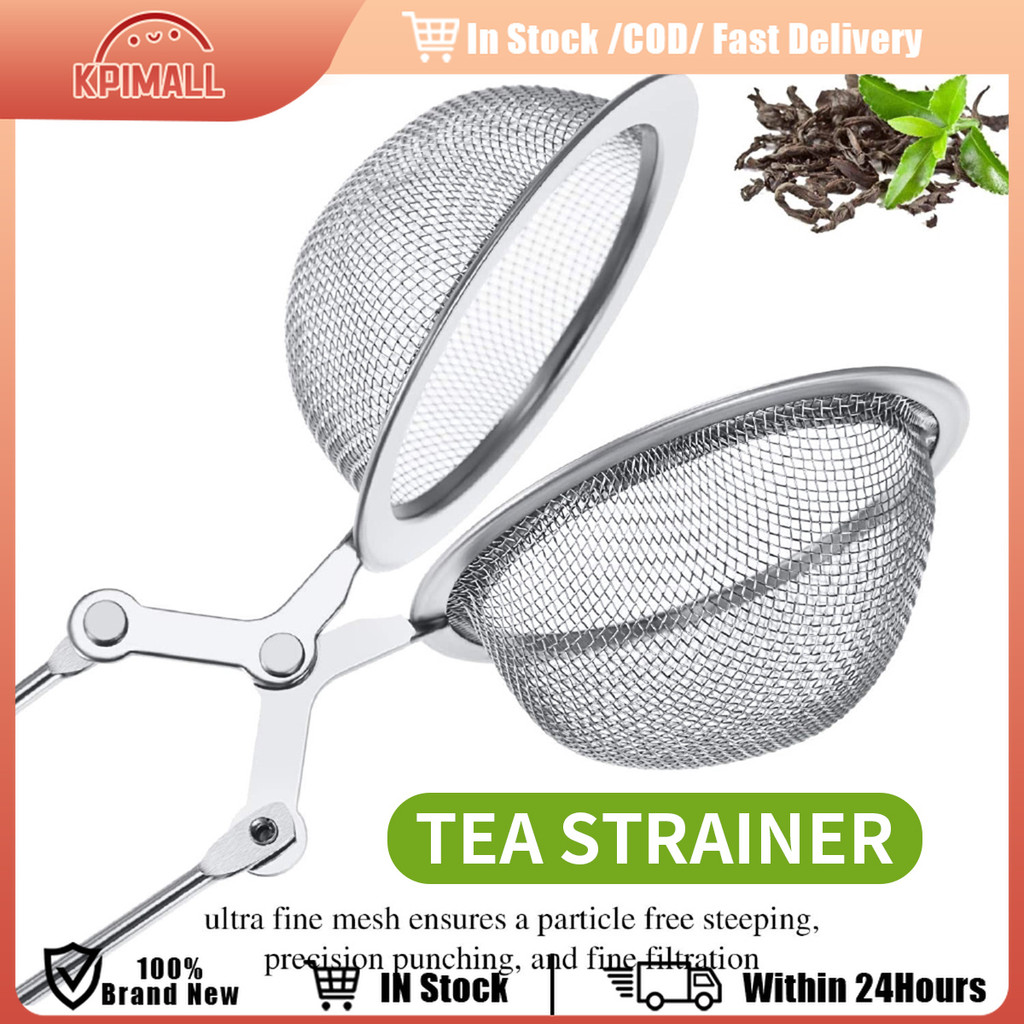 Long Handle Tea Ball Clip Stainless Steel Tea Strainer Coffee Herb ...