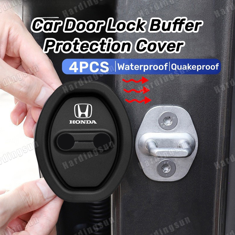 4pcs Honda Silicone Car Door Lock Protection Cover Door Lock Shock